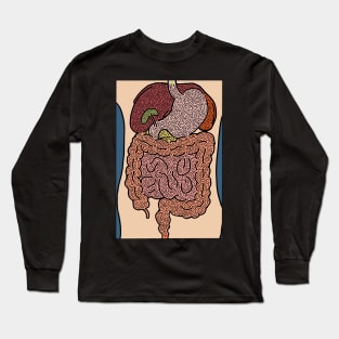 Digestive System Maze Long Sleeve T-Shirt